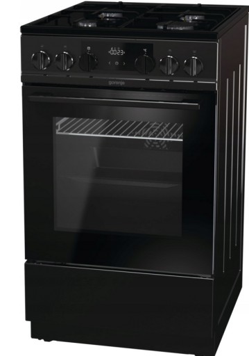 Gorenje KS535B кухонный черный паровой гриль 62 л 50см