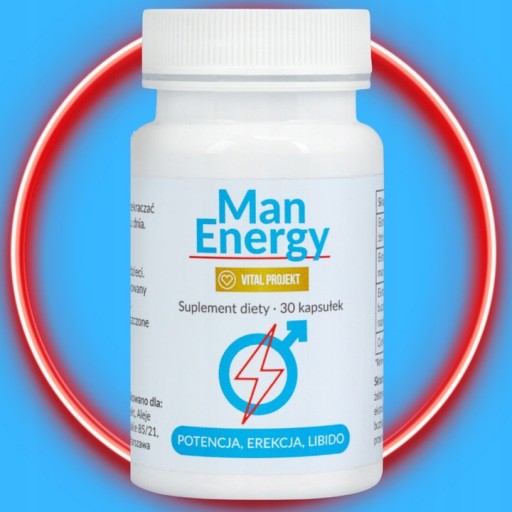 ТАБЛЕТКИ ДЛЯ СИЛЬНОЙ ЭРЕКЦИИ ЖЕЛАНИЕ ЛИБИДО MAN ENERGY 90x + БЕСПЛАТНО