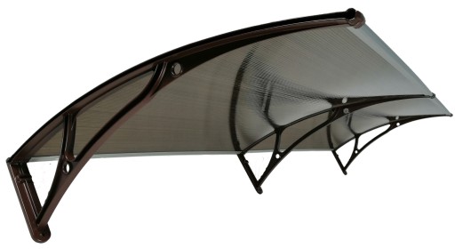 DASZEK NAD DRZWI ZADASZENIE 200x100 Aluminium
