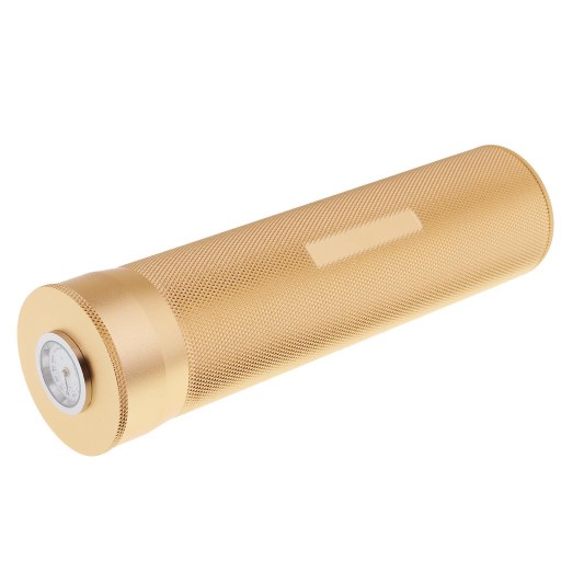 Aluminiowy futerał na cygaro Tube Humidor ze złotem