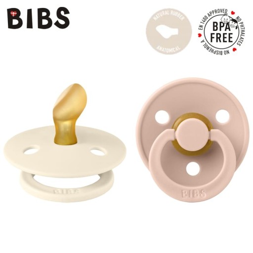 Ортодонтическая соска BIBS ANATOMICAL 0-6 2 шт.