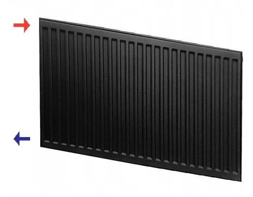Радиатор INVENA C22 600x700 C 22 SIDE ЧЕРНЫЙ
