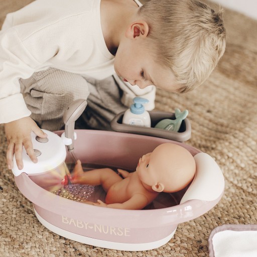 SMOBY BABY NURSE 2IN1 BATTLE С ГИДРОМАССАЖНЫМ ДУШЕМ И СВЕТОМ С КУКЛОЙ