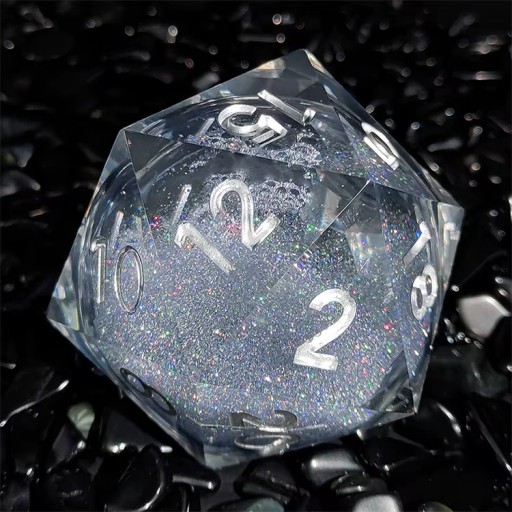 KOSTKA RPG GWIEZDNY WIR PŁYNNA KOŚĆ KOSTKA K20 3,5 CM