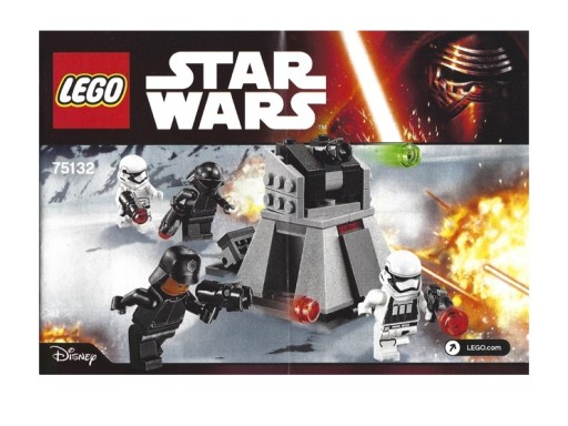 LEGO Star Wars ИНСТРУКЦИИ Боевой набор Первого Ордена 75132