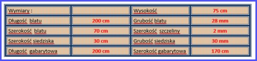 Stół ogrodowy Ławostół piwny 200x170 PRODUCENT
