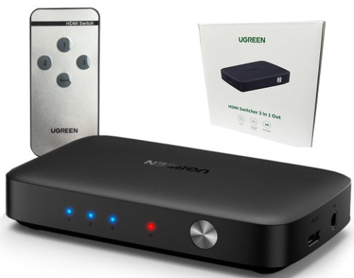 РАЗДЕЛИТЕЛЬ UGREEN HDMI 3x HDMI 4K