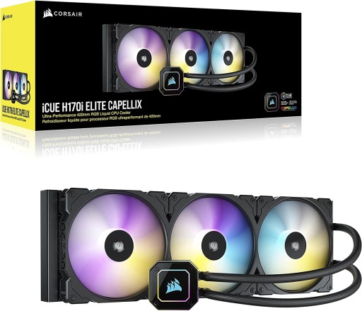 Кулер для процессора Corsair LCD iCUE H170i ELITE