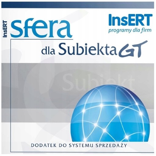 Вставьте Sfera для Subiekta GT для лицензии первой позиции.