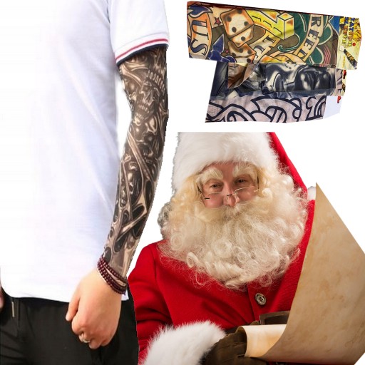 PREMIUM TATUAŻ RĘKAW Sleeve Kawalerski TATUAŻE Wzory 1szt. Realny D0388