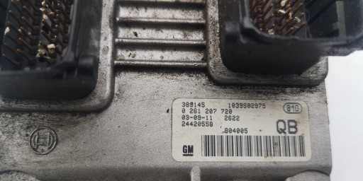OPEL CORSA AGILA KOMPUTER ECU 0261207720 24420558