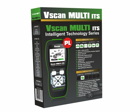 Профессиональный VAG V-scan 5053 ITS CAN, польский