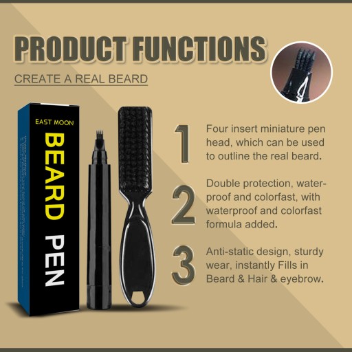 Beard Filler Pen Pędzel Do Brodów Męski Beard