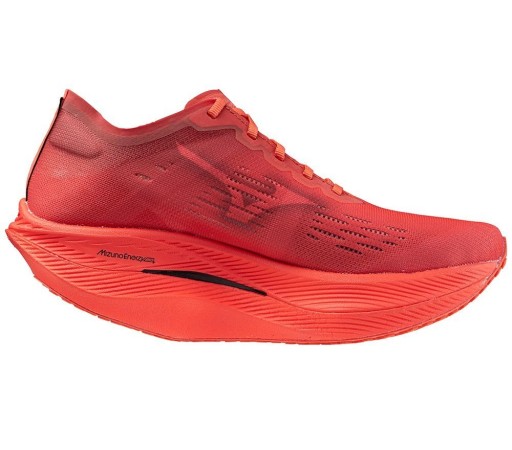 Кроссовки для бега MIZUNO WAVE REBELLION PRO 2 / Дубарри/Клюква/Черный 43