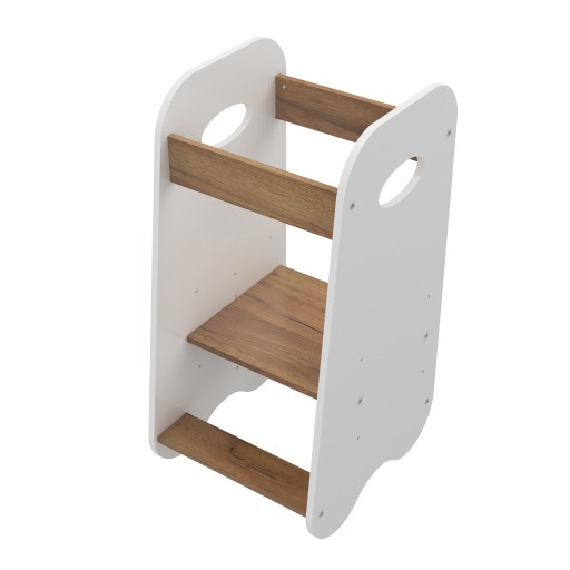 KITCHEN HELPER / Помощник на кухонной платформе / БЕЛЫЙ золотистый дуб, регулируемый
