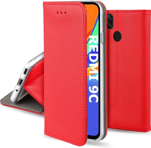 ЧЕХОЛ ДЛЯ XIAOMI REDMI 9C SMART МАГНИТНЫЙ ЧЕХОЛ + СТЕКЛО