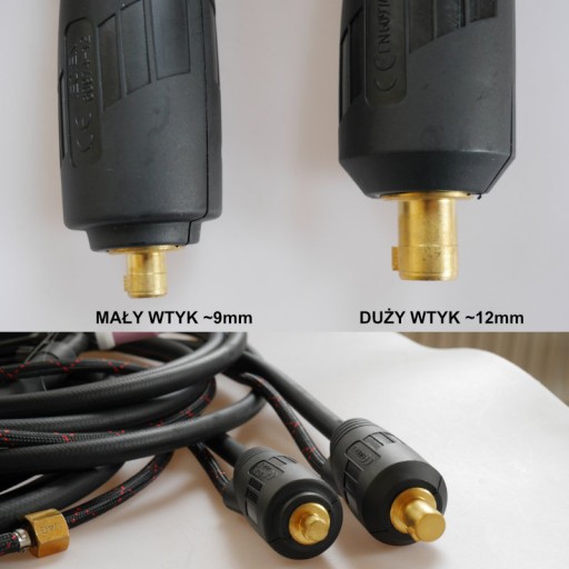Uchwyt spawalniczy TIG LIFT z zaworkiem 17V WTYK MAŁY SK25 9mm