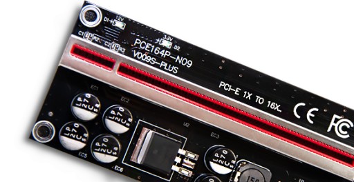 RISER PCI-E 009S PLUS 1x-16x SATA PCI-E 6PIN USB