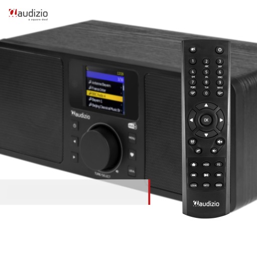 ИНТЕРНЕТ-РАДИО WIFI DAB+ FM BT ПУЛЬТ ЧЕРНЫЙ