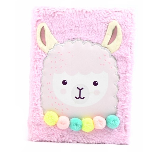 ПЛЮШЕВЫЙ БЛОКНОТ LAMA ALPACA JOURNAL HAIRY блокнот ДНЕВНИК А5 ЦВЕТА