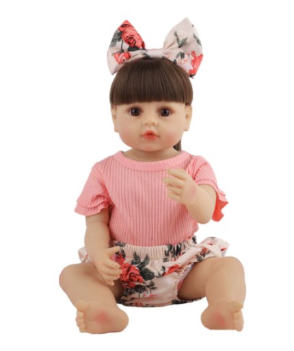 Realistyczna lalka Reborn Baby 55 cm noworodka
