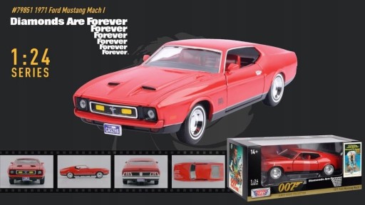 MUSTANG Mach I 1971 Джеймс Бонд 1:24 Motormax 79851