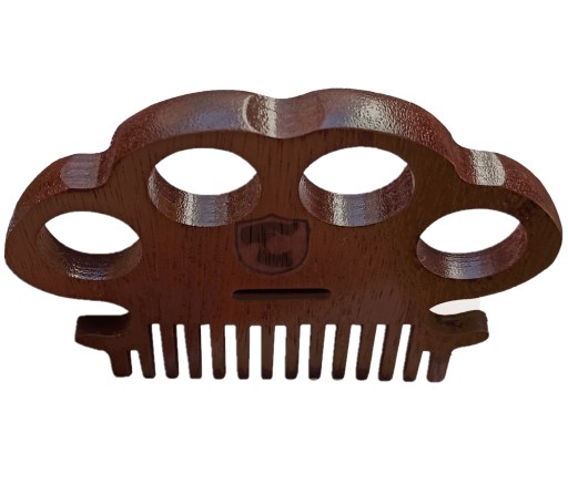 Деревянная расческа для укладки бороды Beard Bross
