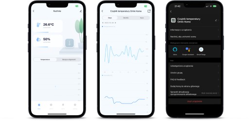 Mini Czujnik temperatury i wilgotności export danych excel BLUETOOTH TUYA