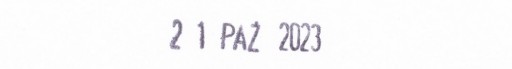 Штамп даты ISO PL100 Польские даты