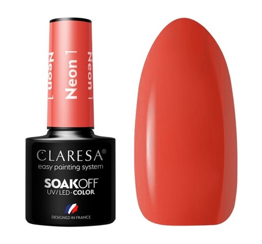 CLARESA NEONOWY LAKIER HYBRYDOWY 5ml NEON 1