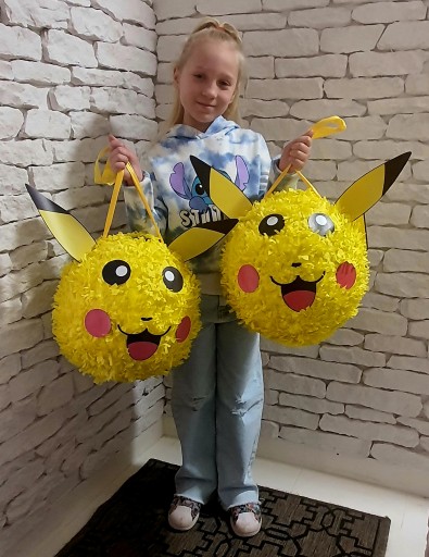 PINIATA XXL -100 СМ ПОКЕМОН ПИКАЧУ ПИКАЧУ + АКСЕССУАРЫ