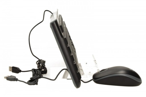 Черный комплект клавиатуры и мыши Logitech MK120