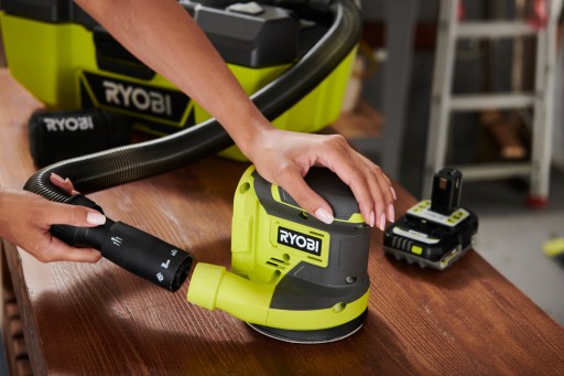 ЭКСЦЕНТРИЧЕСКАЯ ШЛИФОВАЛЬНАЯ МАШИНА RYOBI 18В 125мм RROS18 +5Ач