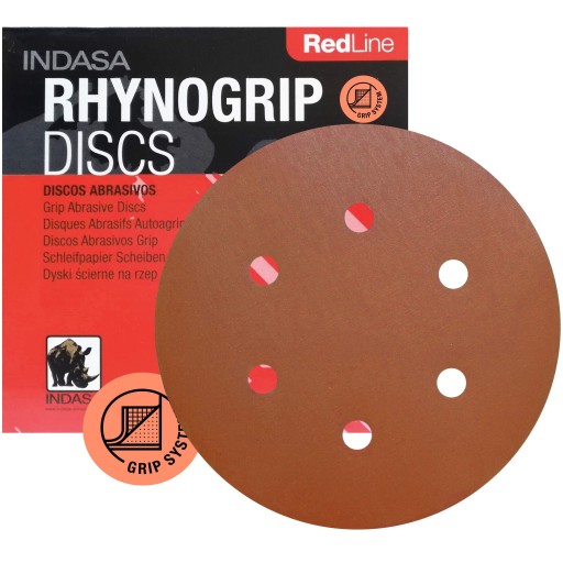 INDASA Шлифдиск 150мм 6H Red Line P280