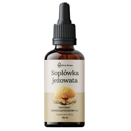 SOPLÓWKA JEŻOWATA lion's mane EKSTRAKT ADAPTOGENY w kroplach (50ML)