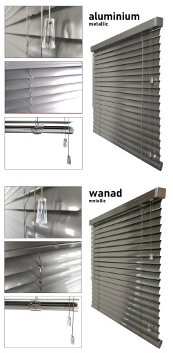 Żaluzje Aluminiowe na wymiar CLICKY Loft 50mm 160x240 cm