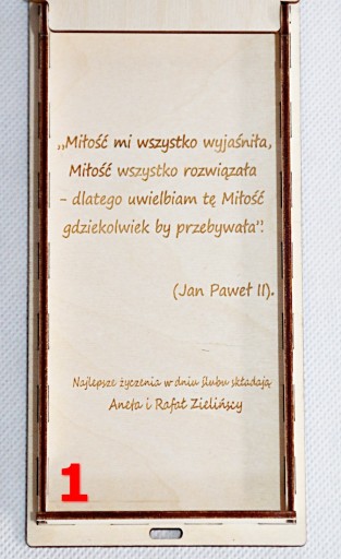 Pudełko na Pieniądze, pamiątka wesele, Twój Grawer