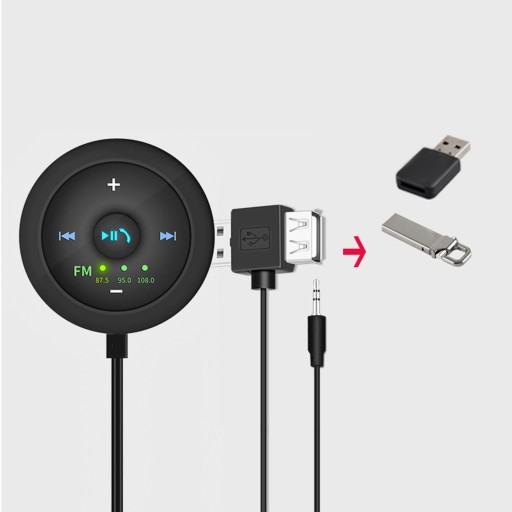 Автомобильный Bluetooth 5.0 3,5 мм/USB-приемник