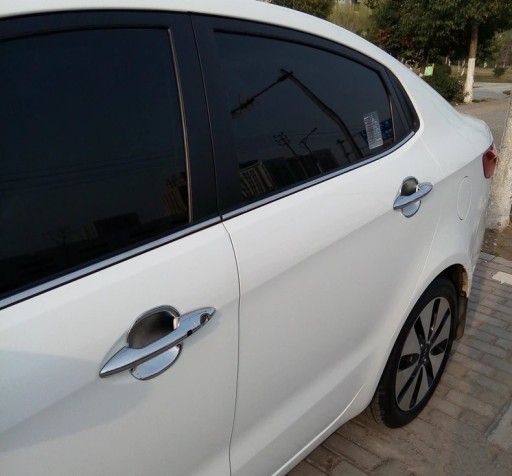 Хромированные колпачки дверных ручек Kia Rio K2 2011 - 2017