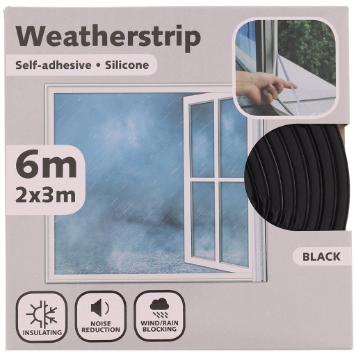 ЧЕРНАЯ Уплотнительная лента WINDOW SEAL