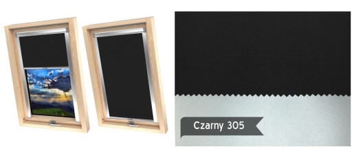 Roleta Dachowa Zaciemniająca do okien FAKRO 66x140 DEKRO