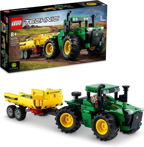 LEGO TECHNIC БЛОКИ ТРАКТОР С САМОСВАЛОМ НАБОР ТРАКТОРА JOHN DEERE 4WD 8+ XL