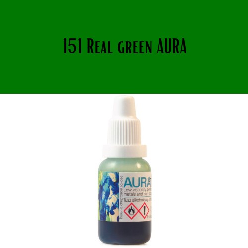 Спиртовые чернила AURA INK Renaissance для стекла и металла 15мл 151 PROPER GREEN