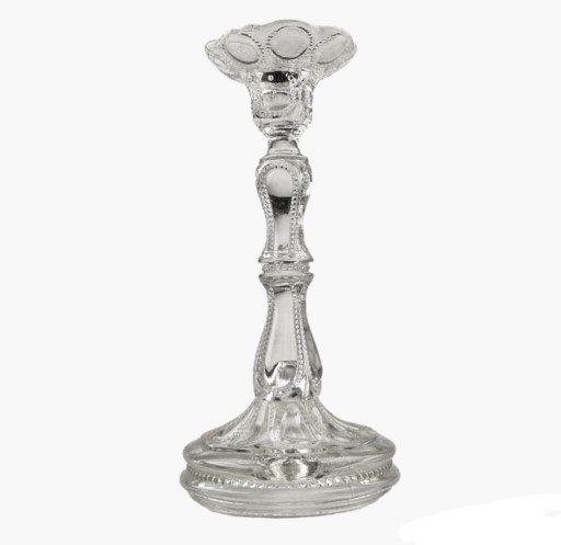 АНТИЧНЫЙ СТЕКЛЯННЫЙ ПОДСВЕЧНИК, 1900-Е ГОДЫ