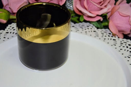 OSŁONKA CERAMICZNA CZARNO-ZŁOTA