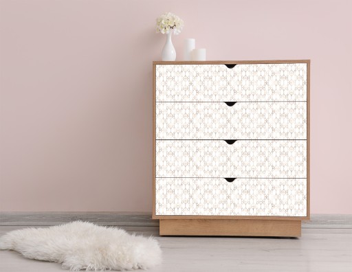 Folia ozdobna w rolce na meble Złote wzory 120x60