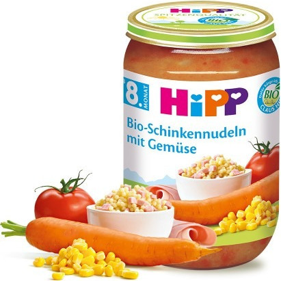 HiPP BIO Ветчина с овощами и вит. Э.К.