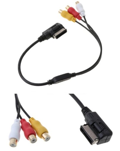 КАБЕЛЬ ПЕРЕХОДНИКА AMI MMI - 3 RCA AUDI VW SKODA