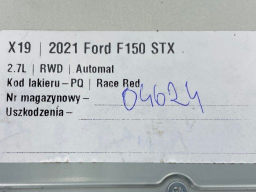 Sterownik nawigacjiFord F150 2021+ USA