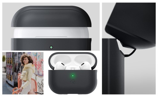 Чехол для AirPods Pro 2, корпус Spigen Silicone Fit